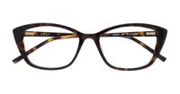 Dark Tortoise DKNY DK5002 Rectangle Glasses - Flat-lay