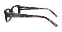 Black / Tortoise DKNY DK5020 Rectangle Glasses - Side