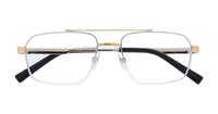 Silver/Gold Dolce & Gabbana DG1345 Rectangle Glasses - Flat-lay