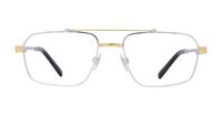 Silver/Gold Dolce & Gabbana DG1345 Rectangle Glasses - Front