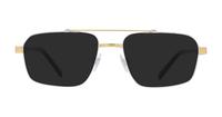 Silver/Gold Dolce & Gabbana DG1345 Rectangle Glasses - Sun