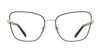 Gold / Matte Black Dolce & Gabbana DG1346 Cat-eye Glasses - Front