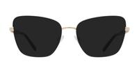 Gold / Matte Black Dolce & Gabbana DG1346 Cat-eye Glasses - Sun
