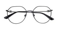 Black Dolce & Gabbana DG1348 Round Glasses - Flat-lay