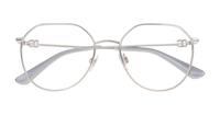 Silver Dolce & Gabbana DG1348 Round Glasses - Flat-lay