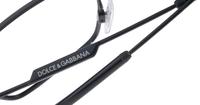 Matte Black Dolce & Gabbana DG1350 Oval Glasses - Detail
