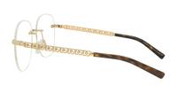 Gold Dolce & Gabbana DG1352 Round Glasses - Side