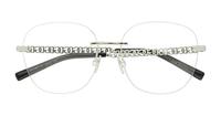 Silver Dolce & Gabbana DG1352 Round Glasses - Flat-lay