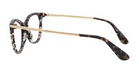 Black/Gold Dolce & Gabbana DG3258 Cat-eye Glasses - Side