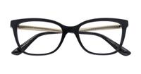Black Dolce & Gabbana DG3317 Rectangle Glasses - Flat-lay