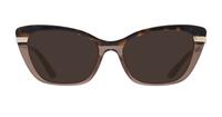 Top Havana Brown Dolce & Gabbana DG3325 Cat-eye Glasses - Sun
