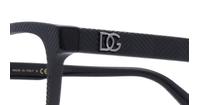 Nero Spigato Dolce & Gabbana DG3333 Rectangle Glasses - Detail