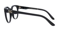 Black Dolce & Gabbana DG3334 Round Glasses - Side