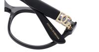Black Dolce & Gabbana DG3342 Cat-eye Glasses - Detail