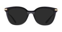 Black Transparent Dolce & Gabbana DG3346 Round Glasses - Sun