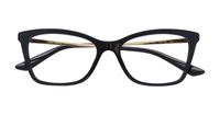Black Dolce & Gabbana DG3347 Rectangle Glasses - Flat-lay