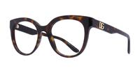 Havana Dolce & Gabbana DG3353 Round Glasses - Angle