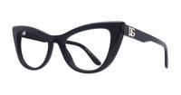 Black Dolce & Gabbana DG3354 Cat-eye Glasses - Angle