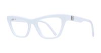 White Dolce & Gabbana DG3359-53 Cat-eye Glasses - Angle