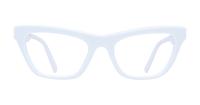 White Dolce & Gabbana DG3359-53 Cat-eye Glasses - Front