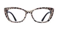 Leo Brown / Black Dolce & Gabbana DG3360 Cat-eye Glasses - Front