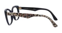 Leo Brown / Black Dolce & Gabbana DG3360 Cat-eye Glasses - Side