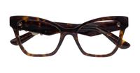 Havana Dolce & Gabbana DG3369 Cat-eye Glasses - Flat-lay