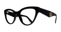 Black Dolce & Gabbana DG3372 Round Glasses - Angle