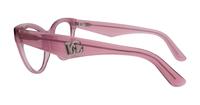 Fleur Pink Dolce & Gabbana DG3372 Round Glasses - Side
