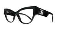 Black Dolce & Gabbana DG3378 Cat-eye Glasses - Angle