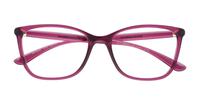 Transparent Dark Cherry Dolce & Gabbana DG5026 Square Glasses - Flat-lay