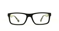 Black Dunlop D145 Rectangle Glasses - Front