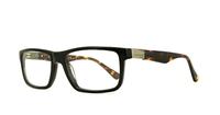 Tortoise Dunlop D145 Rectangle Glasses - Angle
