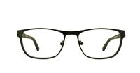 Black Dunlop D148 Oval Glasses - Front