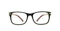 Black Dunlop D150 Oval Glasses - Front