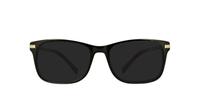 Black Dunlop D150 Oval Glasses - Sun