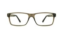 Smoke Dunlop D153 Rectangle Glasses - Front
