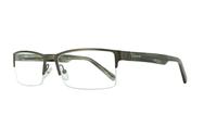 Gunmetal/Grey Dunlop D173 Rectangle Glasses - Angle