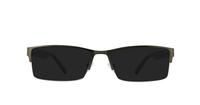 Gunmetal/Grey Dunlop D173 Rectangle Glasses - Sun