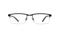Dark Blue Dunlop D182 Rectangle Glasses - Front