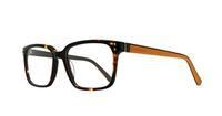 Tortoise Dunlop D190 Square Glasses - Angle