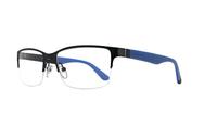 Blue Dunlop D192 Rectangle Glasses - Angle