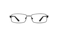 Black / White Dunlop D195 Rectangle Glasses - Front