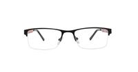 Black Dunlop D204 Square Glasses - Front