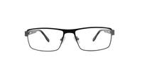 Black Dunlop D207 Square Glasses - Front