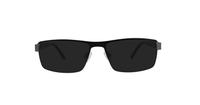 Black Dunlop D207 Square Glasses - Sun