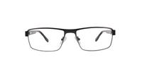 Gunmetal / Black Dunlop D207 Square Glasses - Front
