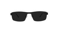 Gunmetal / Black Dunlop D207 Square Glasses - Sun