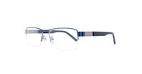 Blue Dunlop D215 Square Glasses - Angle