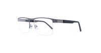 Gunmetal Dunlop D216 Square Glasses - Angle